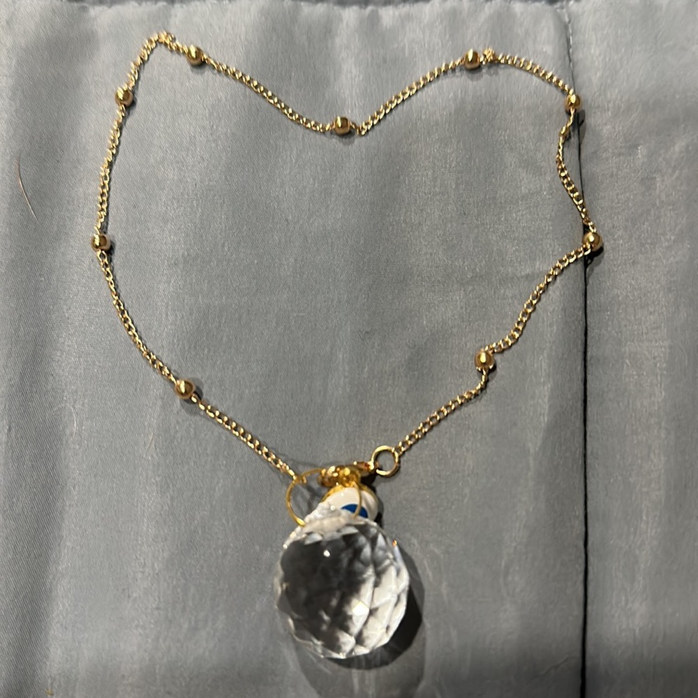Evil Eye crystal chain for protection